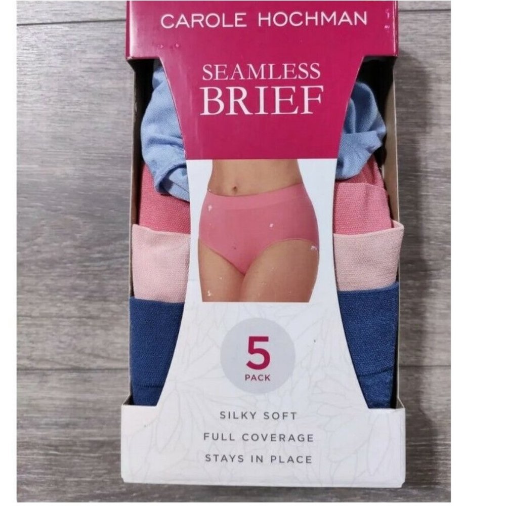 New Carole Hochman Ladies Seamless Brief 6-Pack Panty Colors Size S $70 4HL350